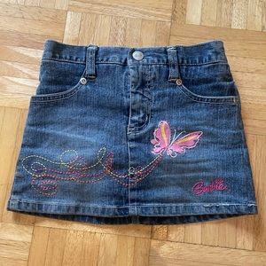 Barbie Girls Size 4T Denim Skirt